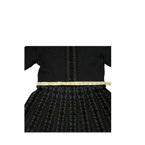NINA LEONARD Fit and Flare Knit Geometric sweater  dress size XL - Picture 7 of 9
